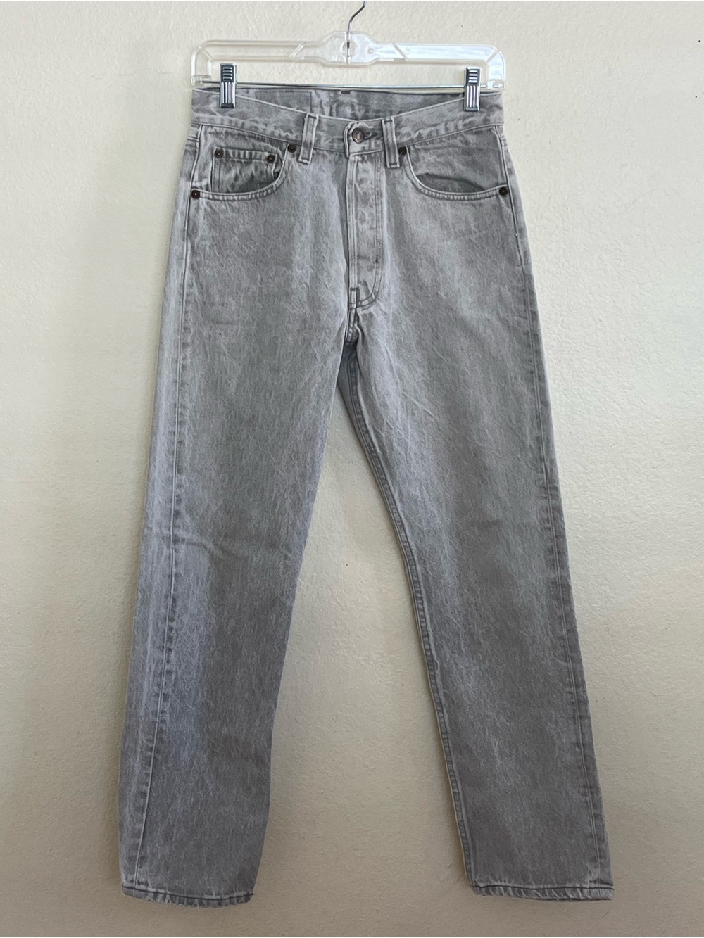 Levi’s Vintage 80’s 501-0661 Sulfur Dye/Sulfur Grey Denim Jeans Waist 29”